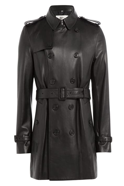 burberry leather trench sleeve|burberry leather trench coat.